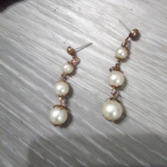 Dangling Drop Gumball Bead Earrings Vintage 80s - Picture 7 of 8